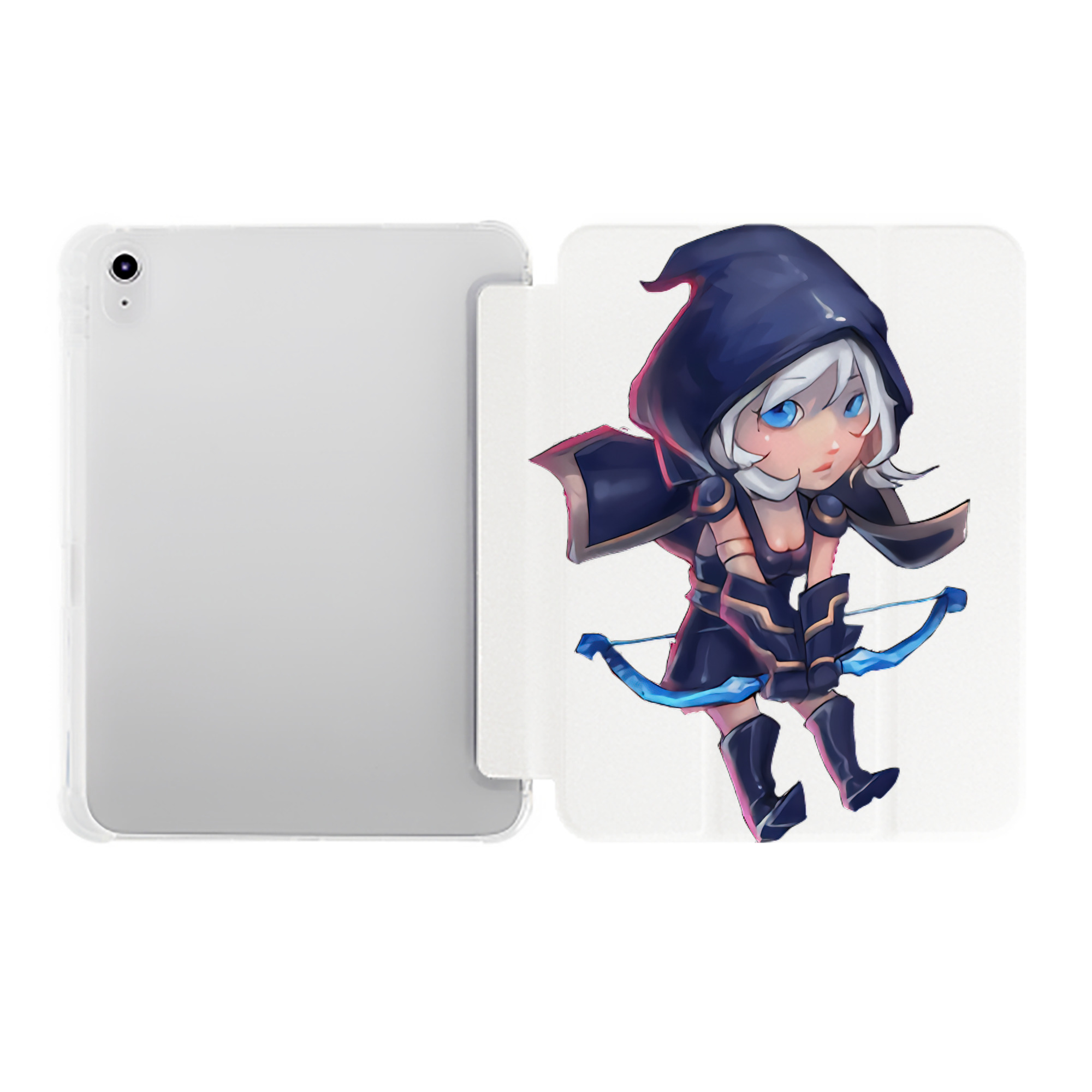 （画像用） リーグ・オブ・レジェンド League of Legends LOL IPad ケース ペン収納付き 三つ折りスタンド PUレザー×シリコン 対応機種9.5/10.5/10.9インチ